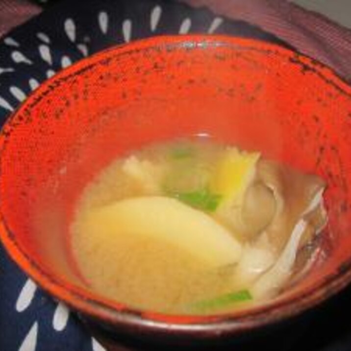 舞茸とタケノコのお味噌汁❤